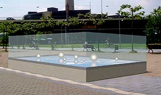 public kinetic interactive sculpture