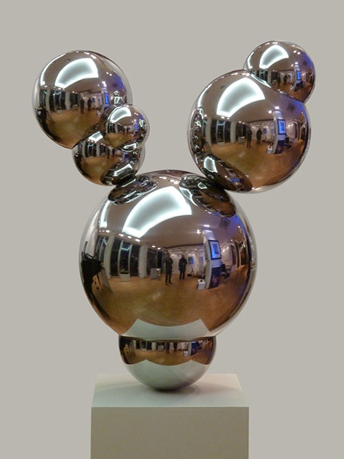 contemporay art, stainless steel sculpture - edelstahl skulptur